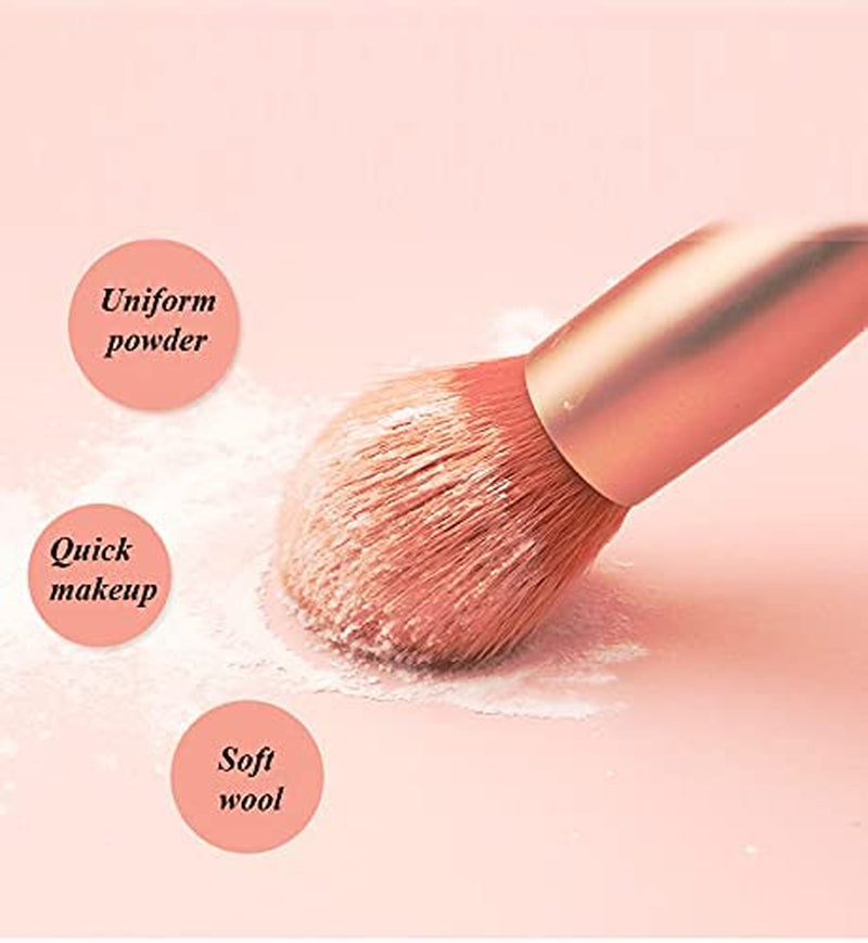 Professional 8-Piece Makeup Brush Set - Premium Brushes For Flawless Application
