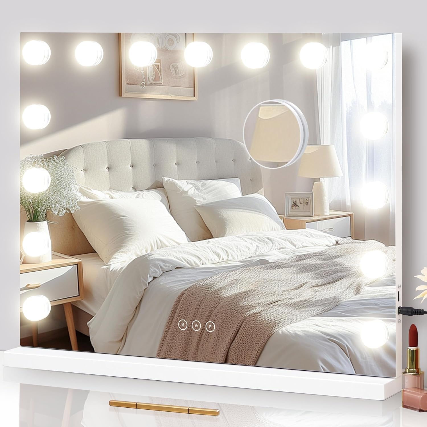 Premium LED Vanity Mirror with Adjustable Brightness – Sleek & Functional Design