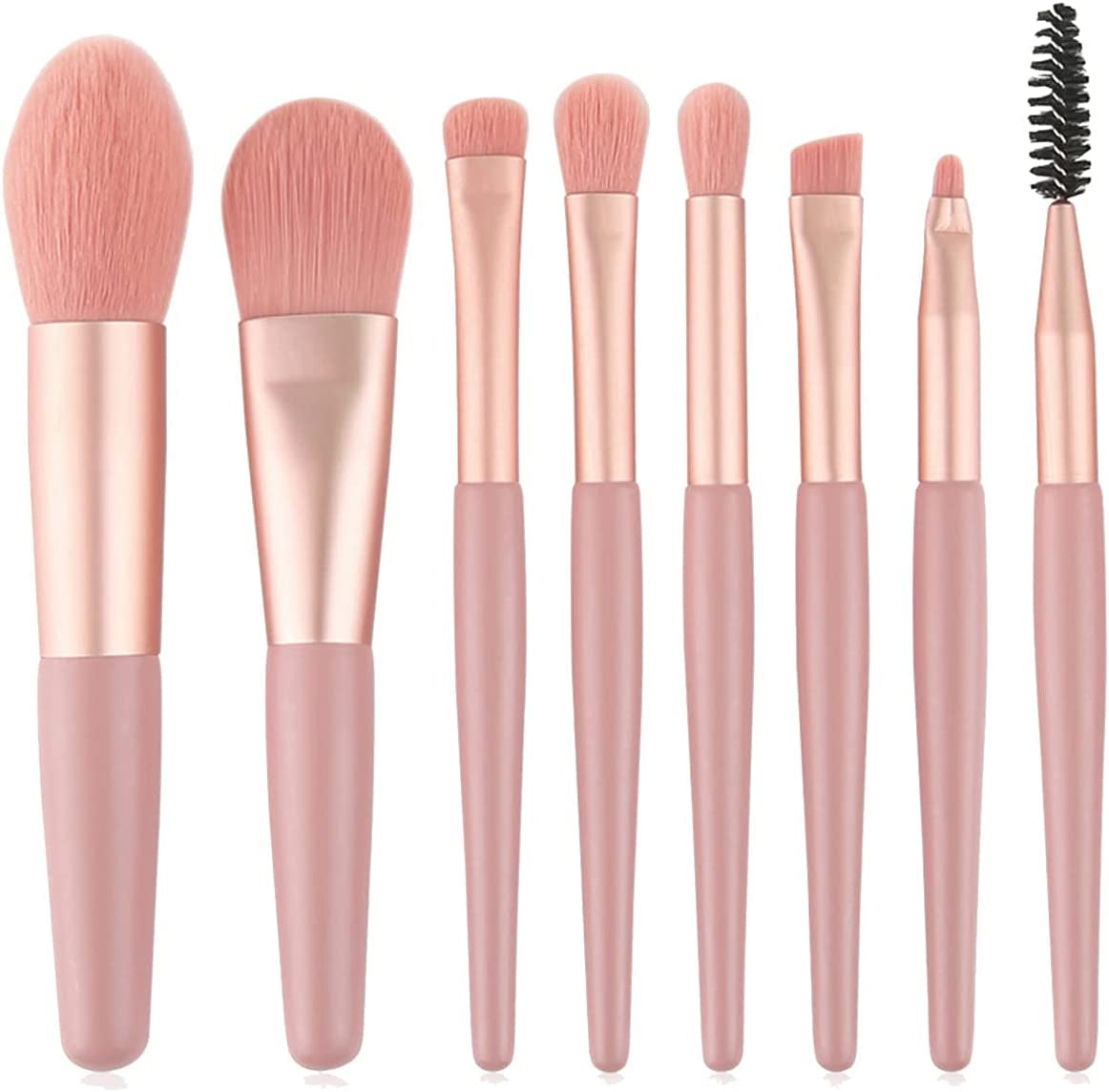 Professional 8-Piece Makeup Brush Set - Premium Brushes For Flawless Application